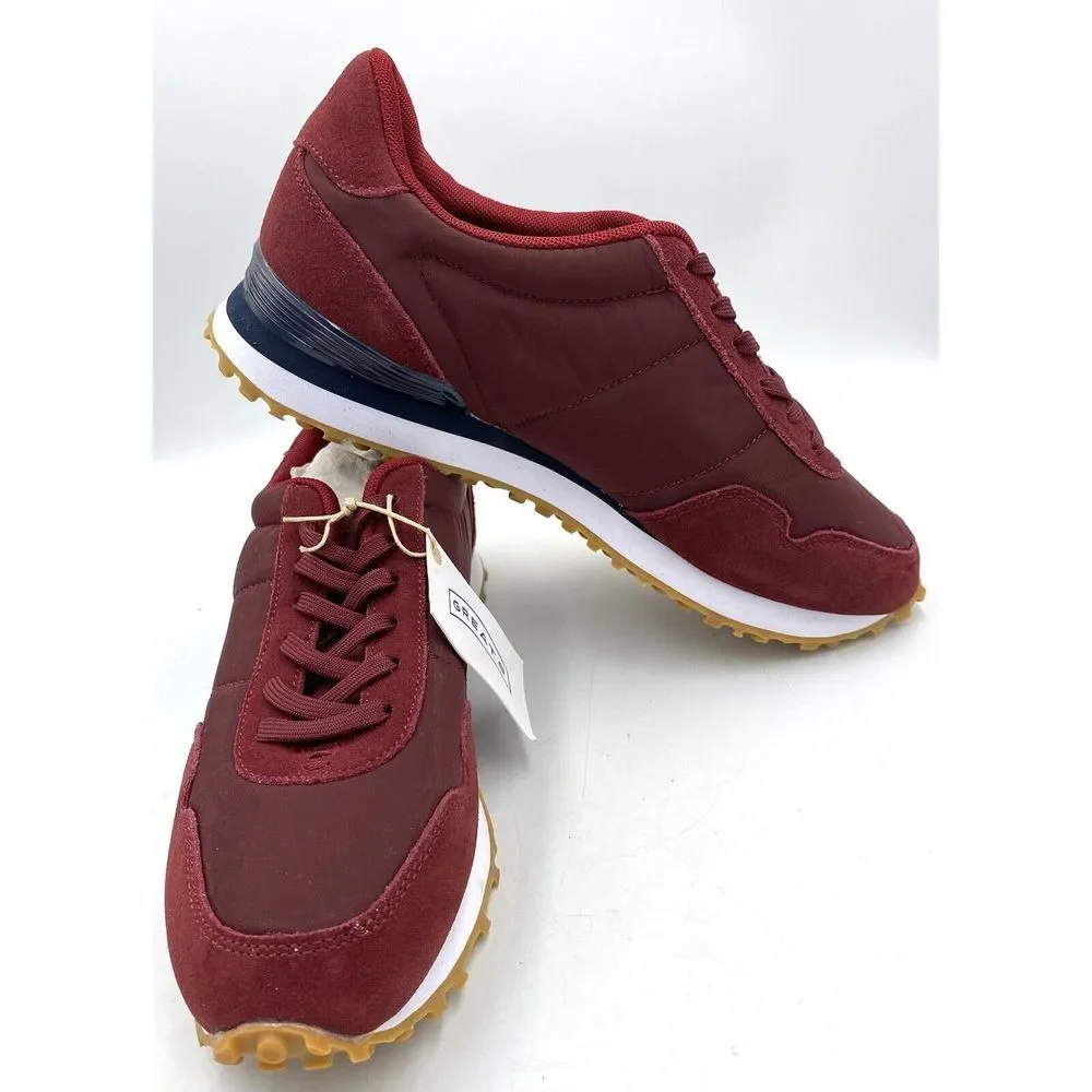 Greats Brooklyn Men's The‎ Rosen Suede Leather Casual Sneakers Red Size 9